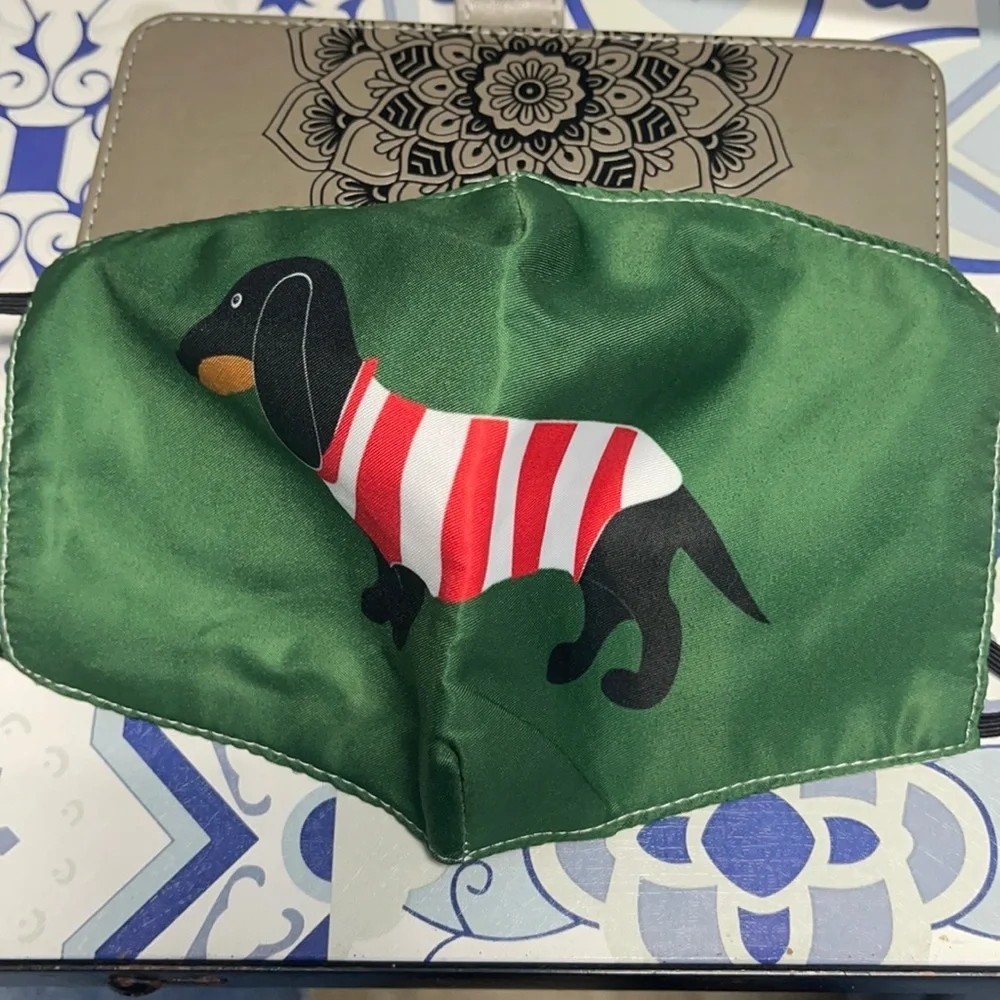New dachshund face mask